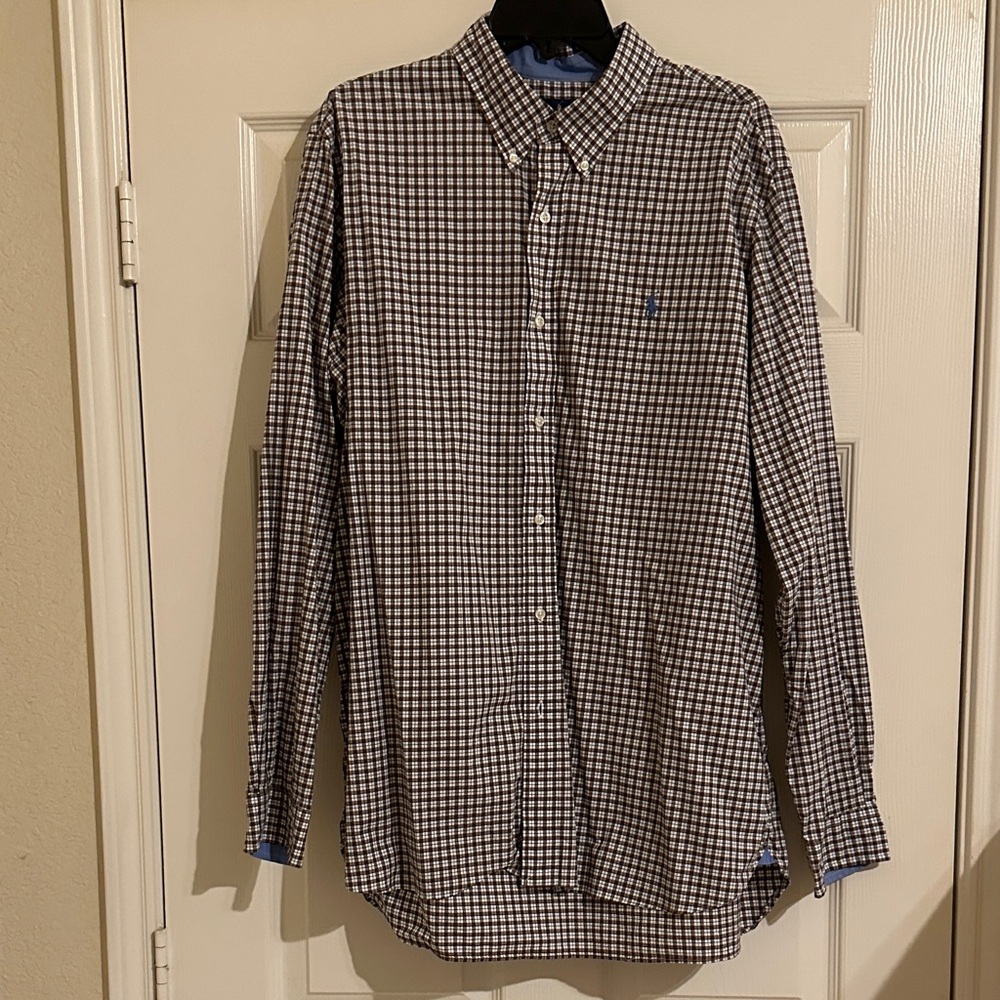 Ralph Lauren Black and White Checkered Shirt